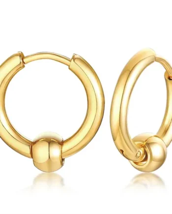 ørering Med Stålkugle Golden   Stk