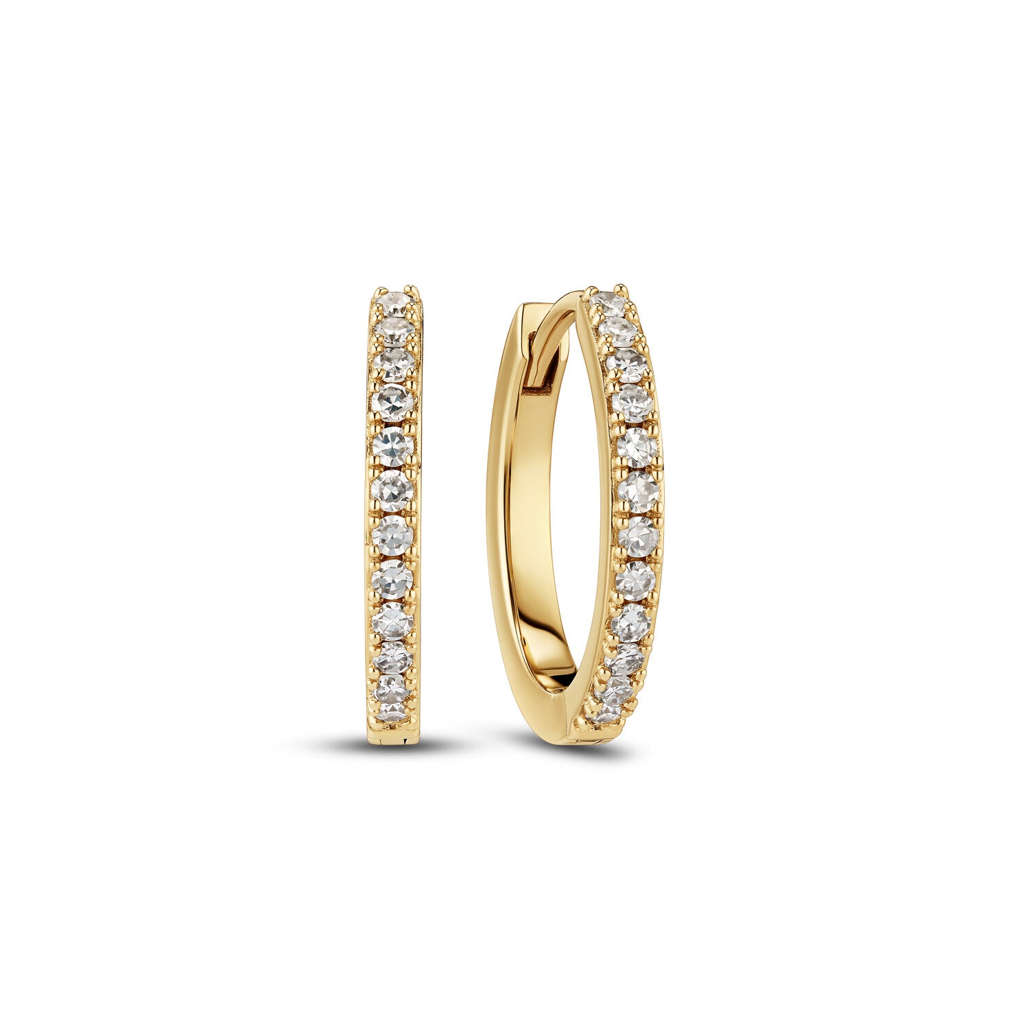 øreringe Alba 14 Kt  Guld El  Hvidguld   18-  46 Ct Tw  -  Vs Lab-grown Diamanter