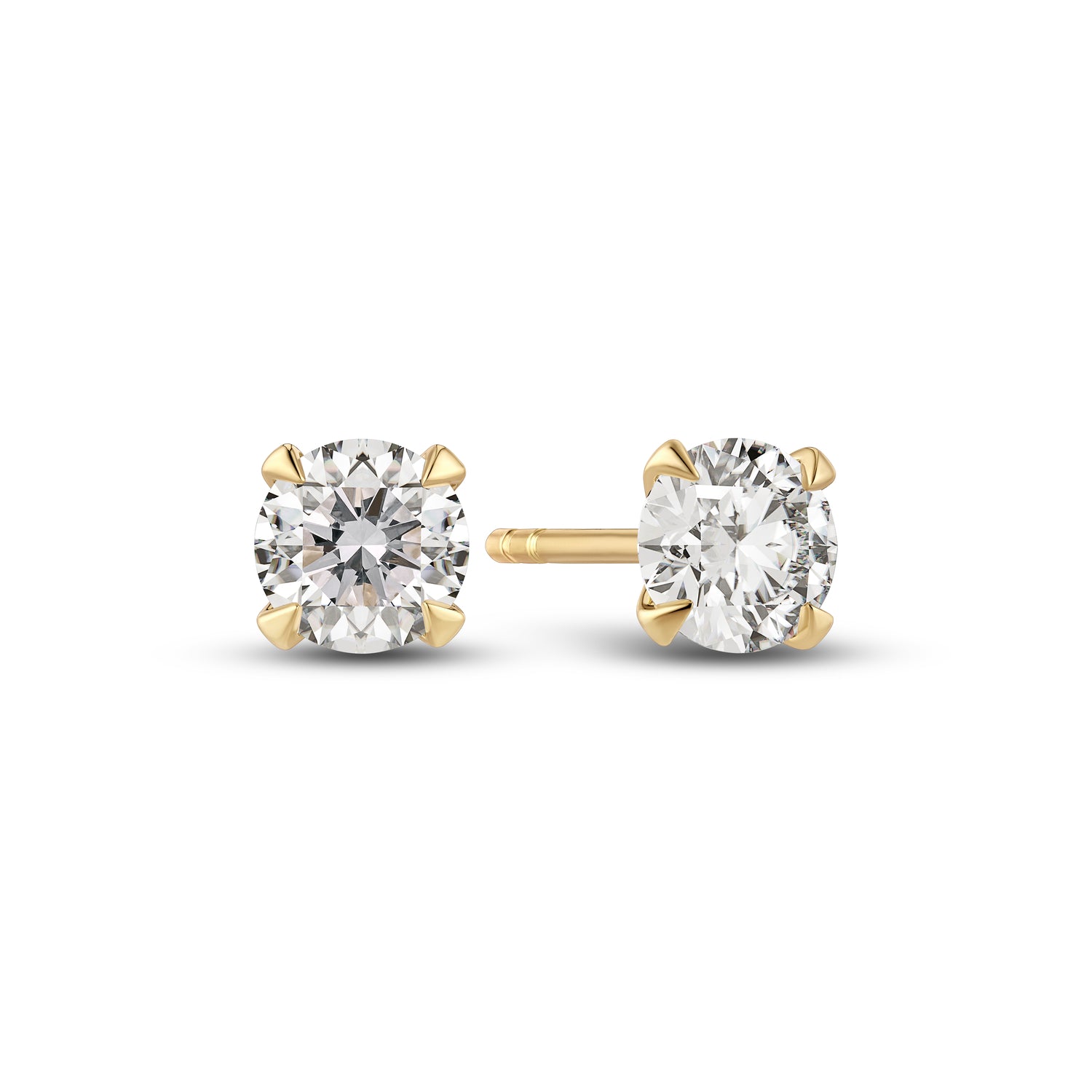 øreringe Venice Solitaire 14 Kt  Guld El  Hvidguld   22-  00 Ct Tw  -  Vs Lab-grown Diamanter