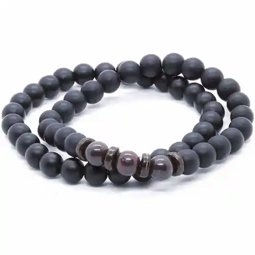 Black Pearls     Stk Perlearmbånd