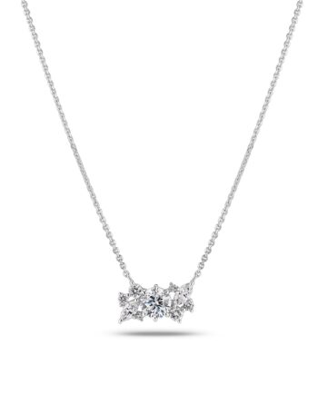 Halskæde Lovere 14 Kt  Guld El  Hvidguld   58 Ct Tw  -  Vs Lab-grown Diamanter