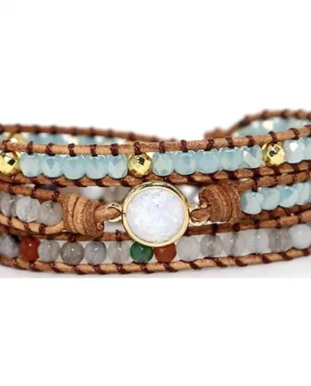 Kalea Grøn Multi Armbånd Med Perler