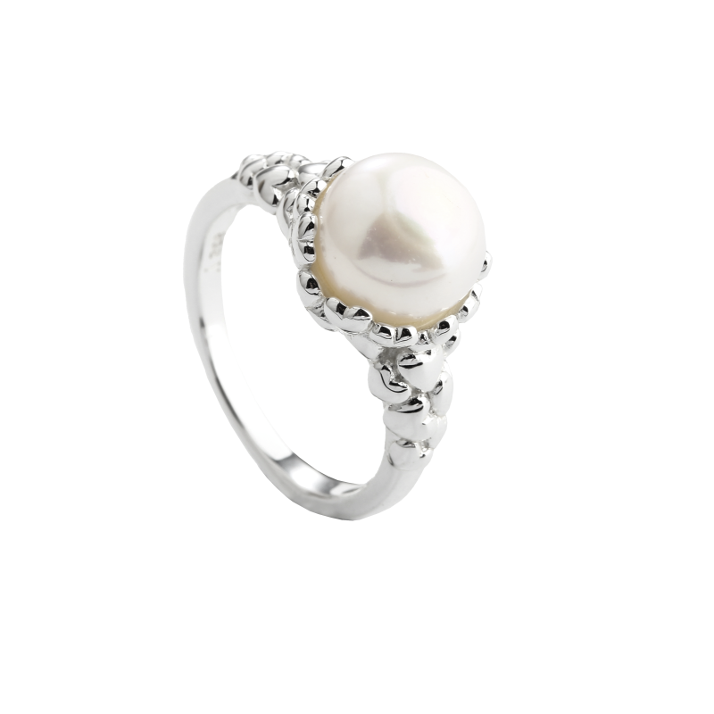 Karla Pearl Ring 52   Silver