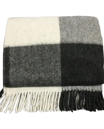 Plaid Ternet Lækker Blød Kvalitet Med Uld Og Alpaca