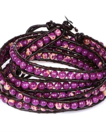 Purple Jasper Perlearmbånd